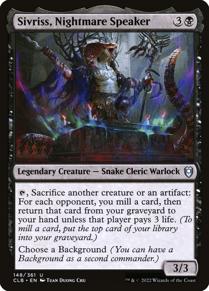 Sivriss, Nightmare Speaker 148 (Commander Legends: Battle for Baldur's Gate)  | Good Games Adelaide SA