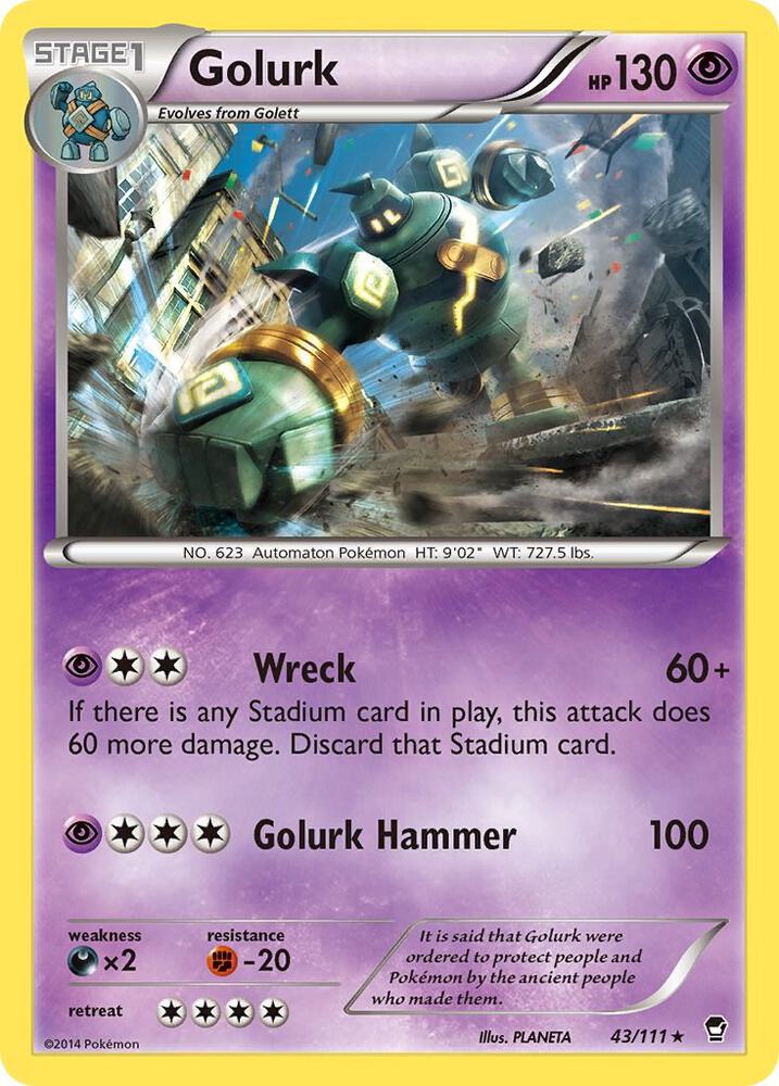 Golurk 43/111 (XY - Furious Fists)  | Good Games Adelaide SA