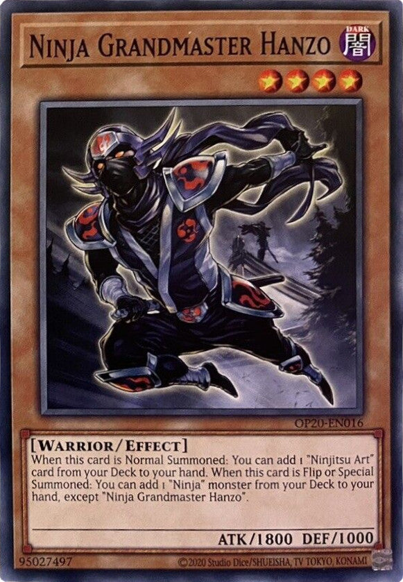 Ninja Grandmaster Hanzo [OP20-EN016] Common | Good Games Adelaide SA