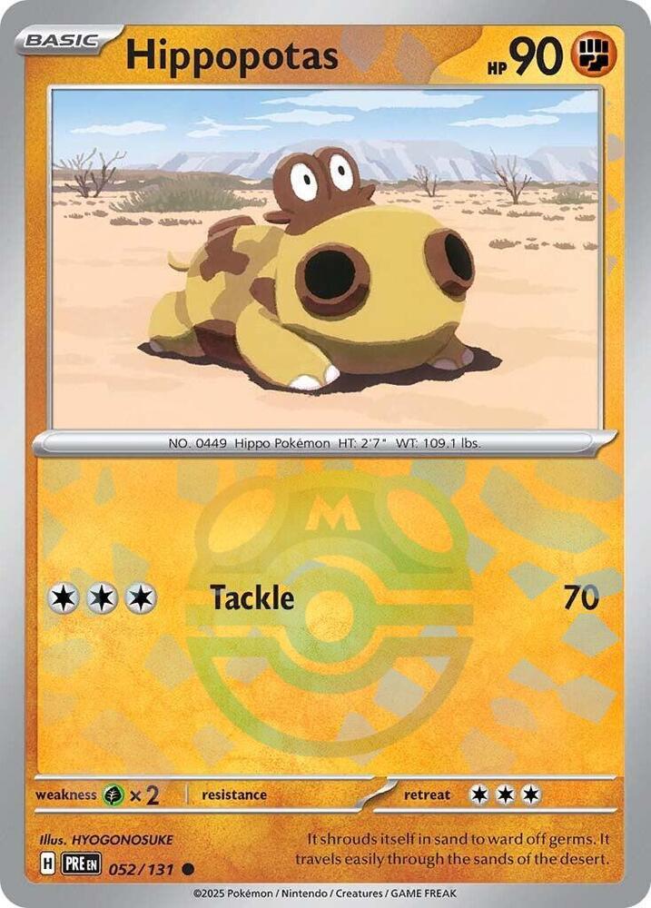 Hippopotas 052/131 (SV: Prismatic Evolutions)  - Holofoil | Good Games Adelaide SA