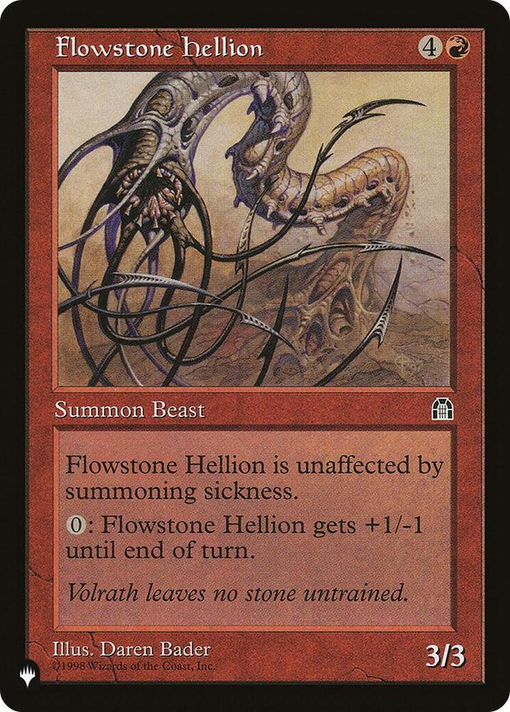 Flowstone Hellion  (The List Reprints)  | Good Games Adelaide SA