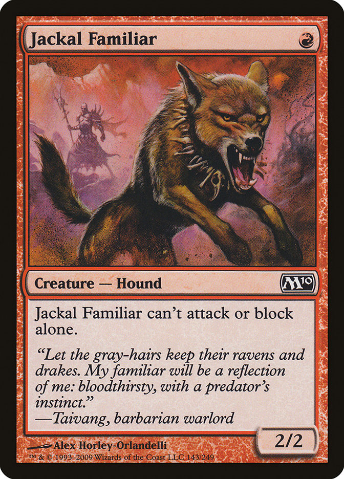 Jackal Familiar 143 (Magic 2010 (M10))  - Foil | Good Games Adelaide SA