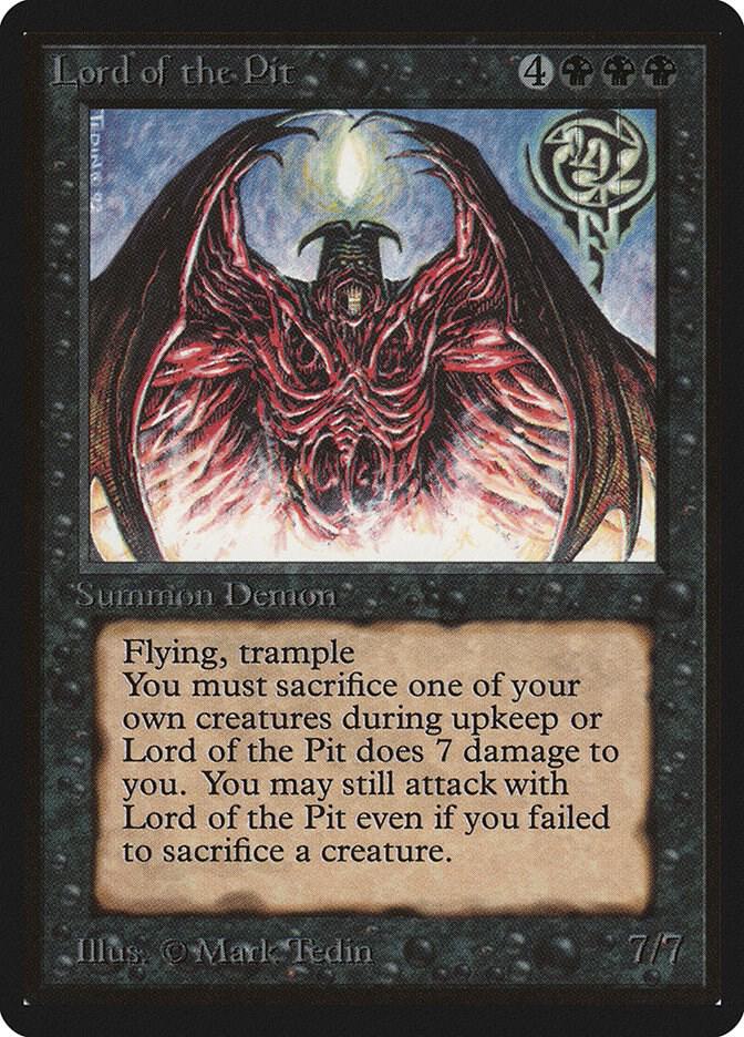 Lord of the Pit 115/302 (Beta Edition)  | Good Games Adelaide SA
