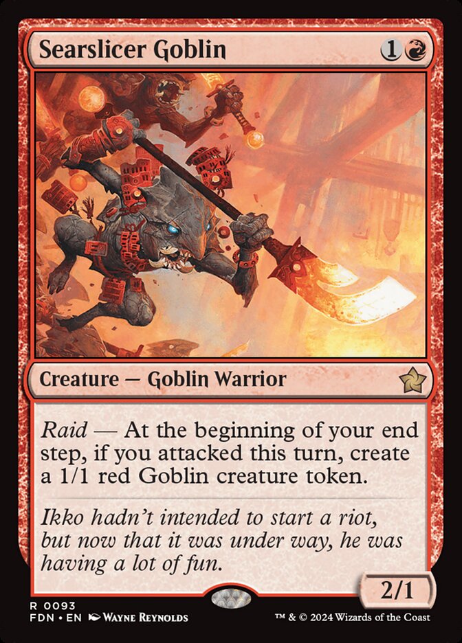 Searslicer Goblin 93 (Foundations)  - Foil | Good Games Adelaide SA