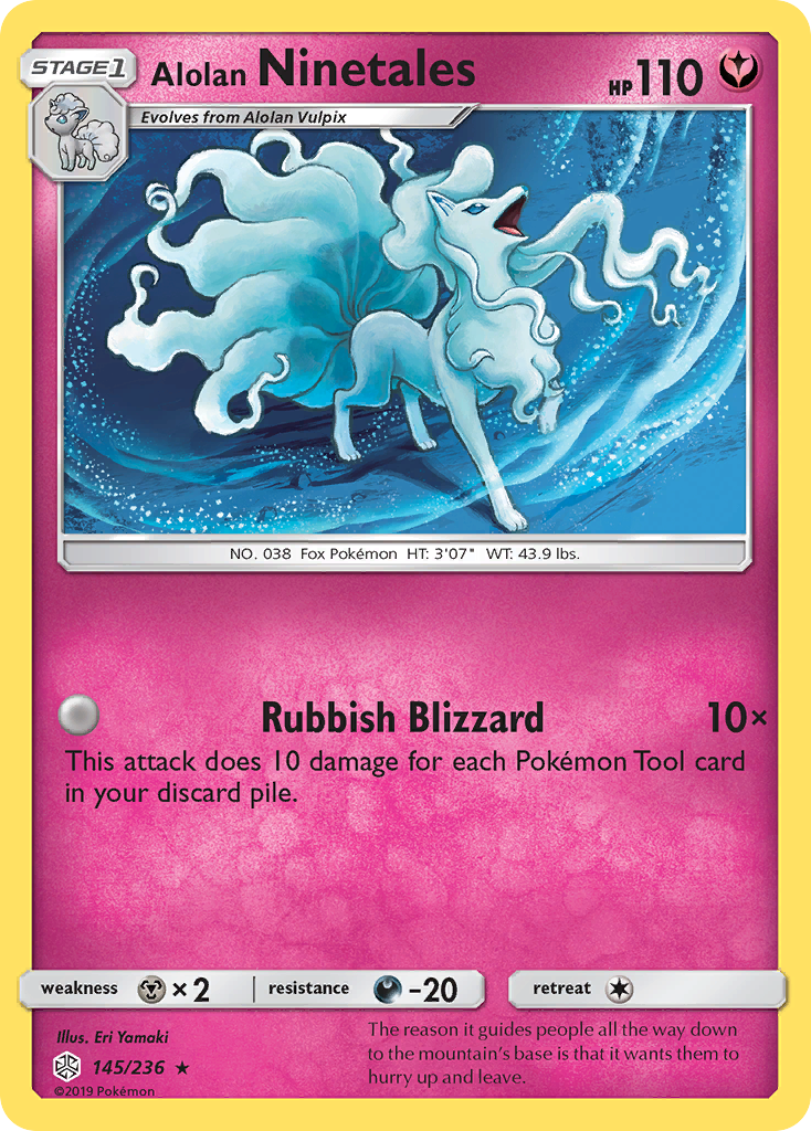 Alolan Ninetales (145/236) [Sun & Moon: Cosmic Eclipse] | Good Games Adelaide SA