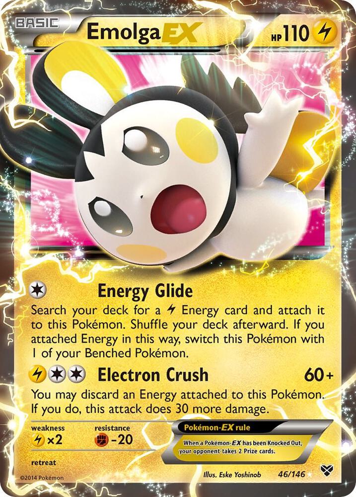 Emolga EX 46/146 (XY Base Set)  - Holofoil | Good Games Adelaide SA