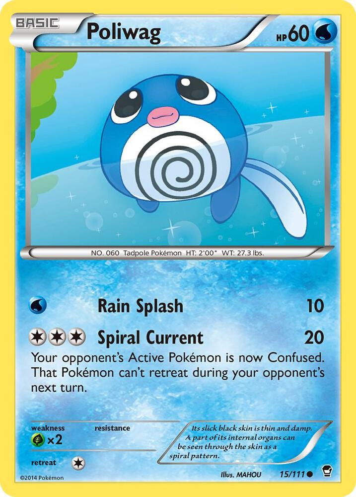 Poliwag 15/111 (XY - Furious Fists)  | Good Games Adelaide SA