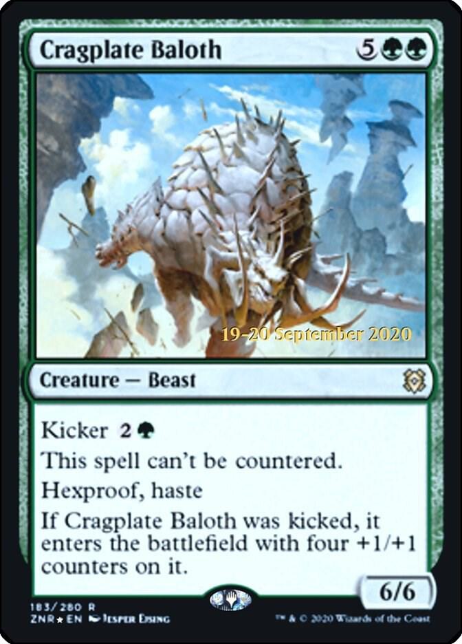 Cragplate Baloth 183 (Prerelease Cards)  - Foil | Good Games Adelaide SA