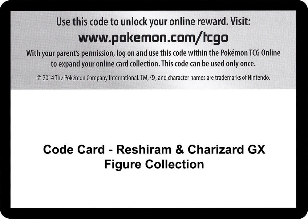 Code Card Reshiram and Charizard GX Figure Collection  (SM - Unbroken Bonds)  | Good Games Adelaide SA