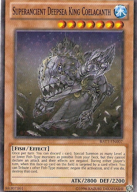 Superancient Deepsea King Coelacanth [BATT-EN007] Starfoil Rare | Good Games Adelaide SA