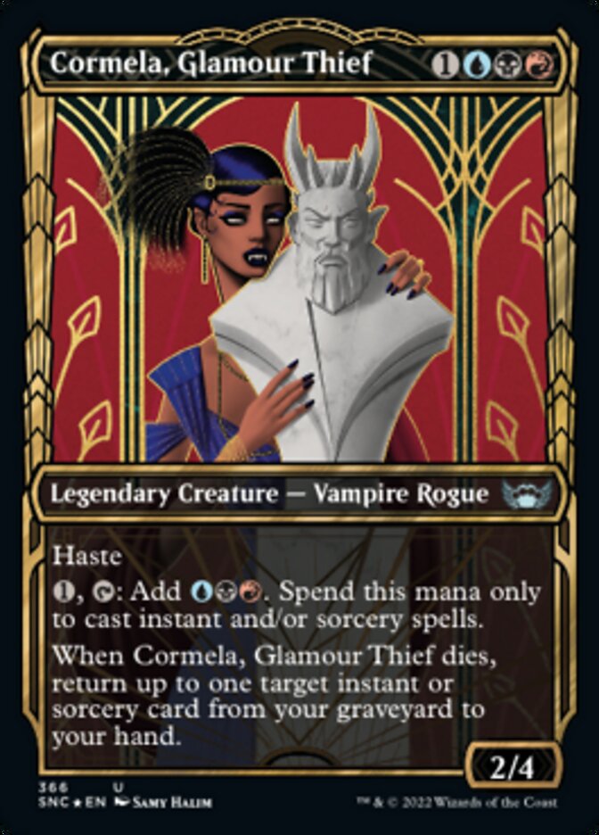 Cormela, Glamour Thief (Showcase Golden Age Gilded Foil) [Streets of New Capenna] | Good Games Adelaide SA