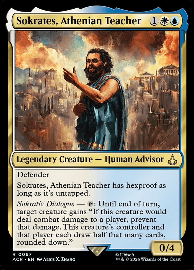 Sokrates, Athenian Teacher 67 (Universes Beyond: Assassin's Creed)  | Good Games Adelaide SA