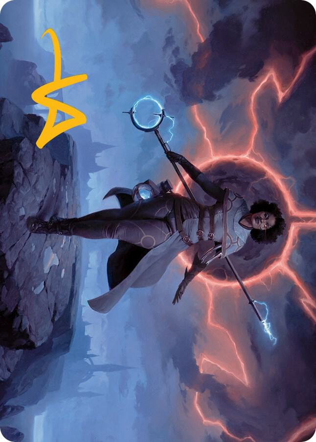 Rona Herald of Invasion Art Card Gold Stamped Signature 16 (Art Series: March of the Machine)  | Good Games Adelaide SA