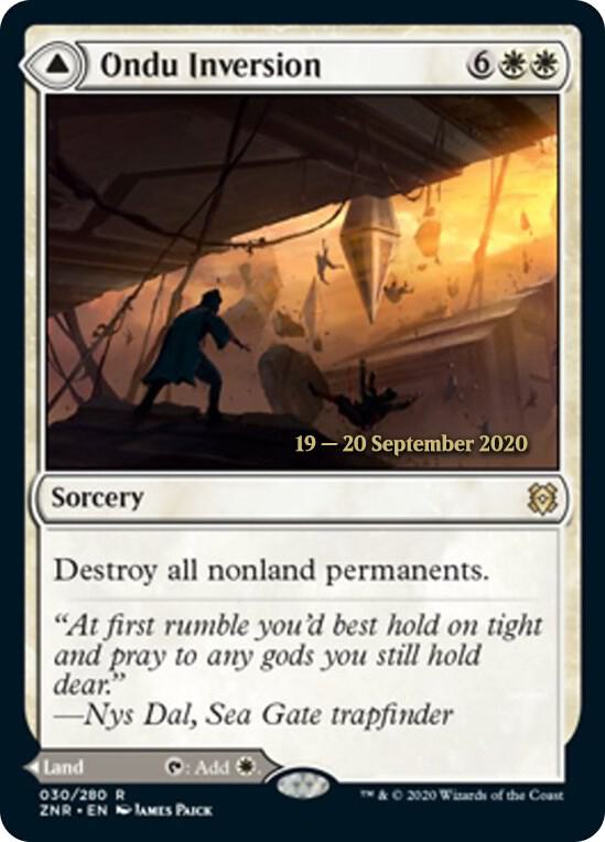 Ondu Inversion 30 (Prerelease Cards)  - Foil | Good Games Adelaide SA