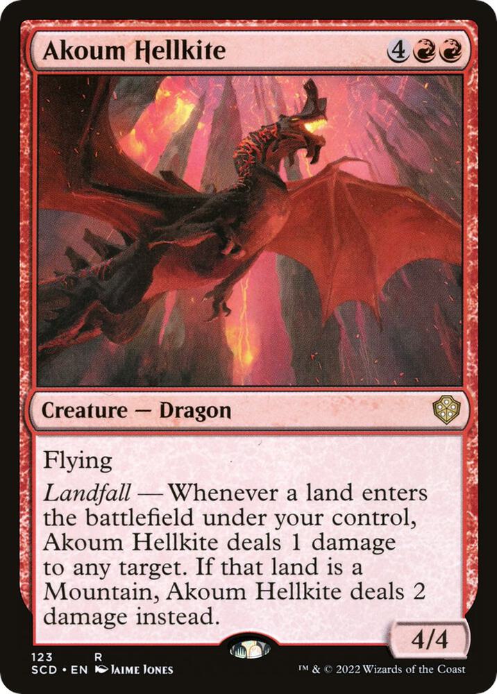 Akoum Hellkite 123 (Starter Commander Decks)  | Good Games Adelaide SA