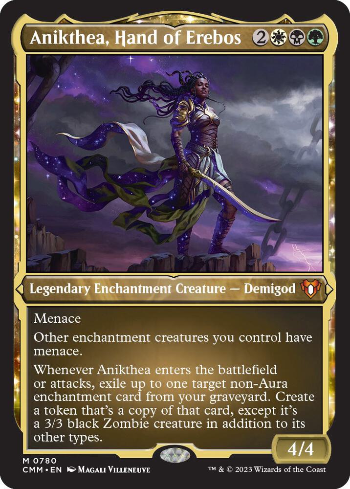 Anikthea Hand of Erebos Display Commander Foil Etched Thick Stock 780 (Commander Masters)  - Foil | Good Games Adelaide SA