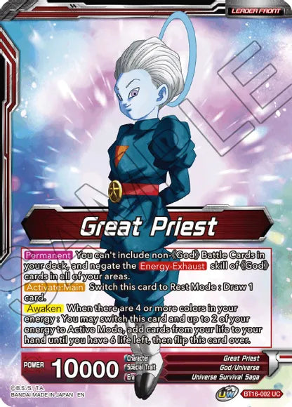 Great Priest // Great Priest, Commander of Angels [BT16-002] | Good Games Adelaide SA