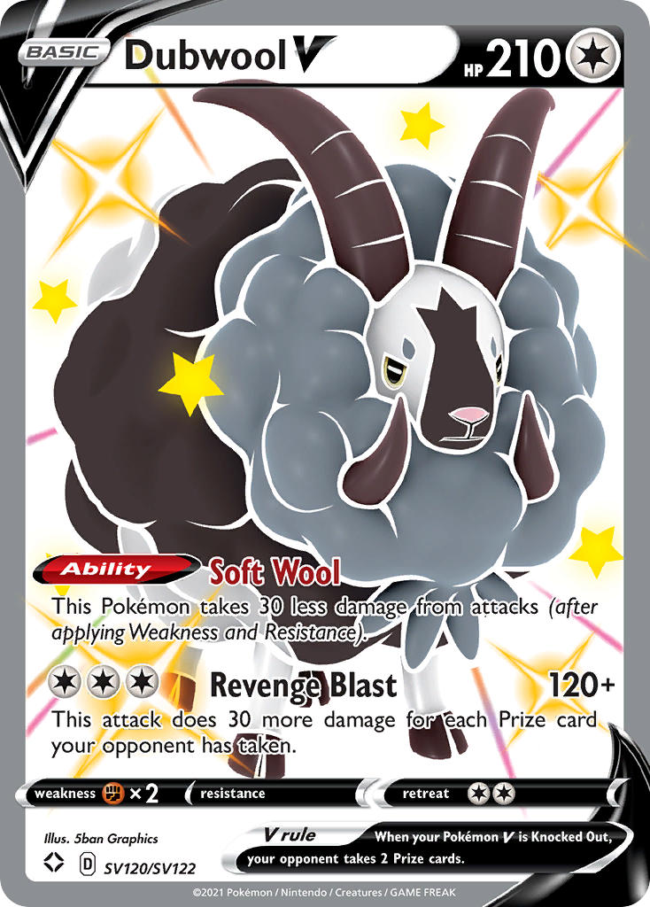 Dubwool V (SV120/SV122) [Sword & Shield: Shining Fates] | Good Games Adelaide SA