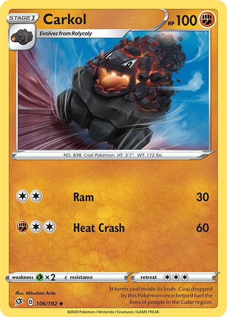 Carkol 106/192 (SWSH02: Rebel Clash)  | Good Games Adelaide SA