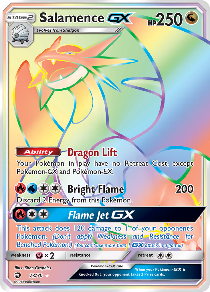 Salamence GX (73/70) [Sun & Moon: Dragon Majesty] | Good Games Adelaide SA