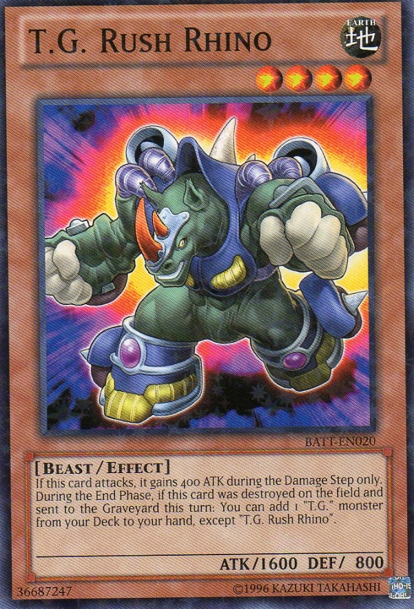 T.G. Rush Rhino [BATT-EN020] Starfoil Rare | Good Games Adelaide SA