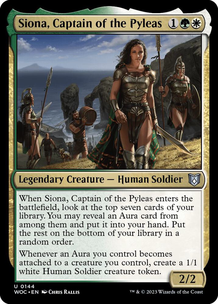 Siona, Captain of the Pyleas 144 (Commander: Wilds of Eldraine)  | Good Games Adelaide SA
