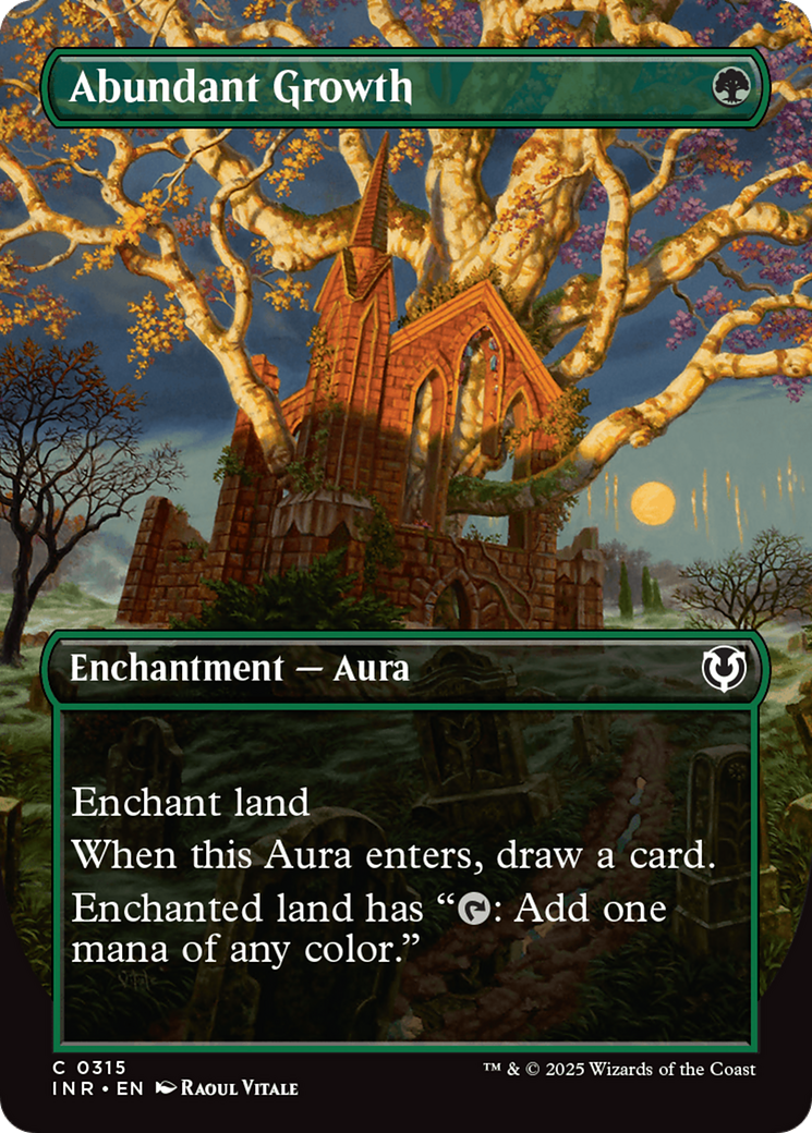 Abundant Growth (Borderless) [Innistrad Remastered] | Good Games Adelaide SA