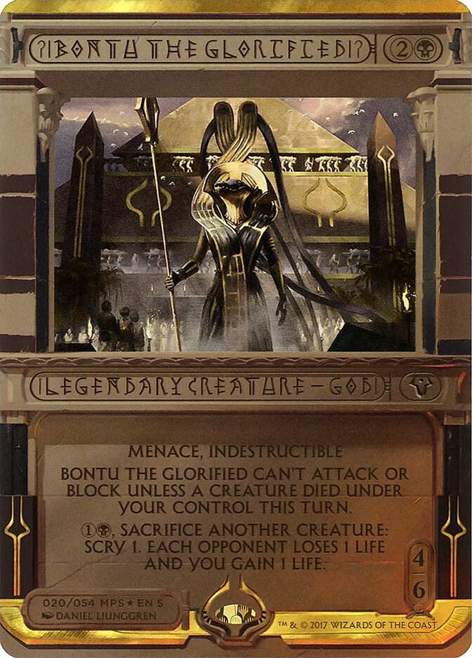 Bontu the Glorified 20 (Masterpiece Series: Amonkhet Invocations)  - Foil | Good Games Adelaide SA