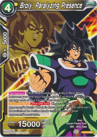 Broly, Paralyzing Presence [P-111] | Good Games Adelaide SA