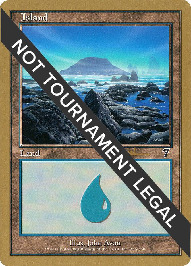 Island 334 2001 Alex Borteh 7ED  (World Championship Decks)  | Good Games Adelaide SA