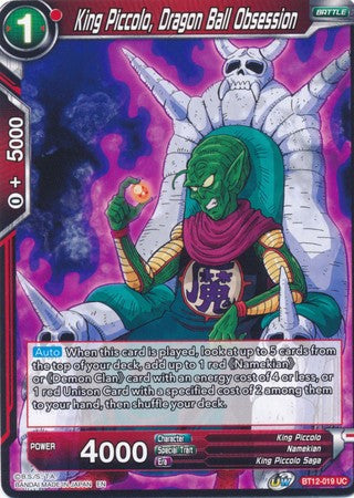 King Piccolo, Dragon Ball Obsession [BT12-019] | Good Games Adelaide SA