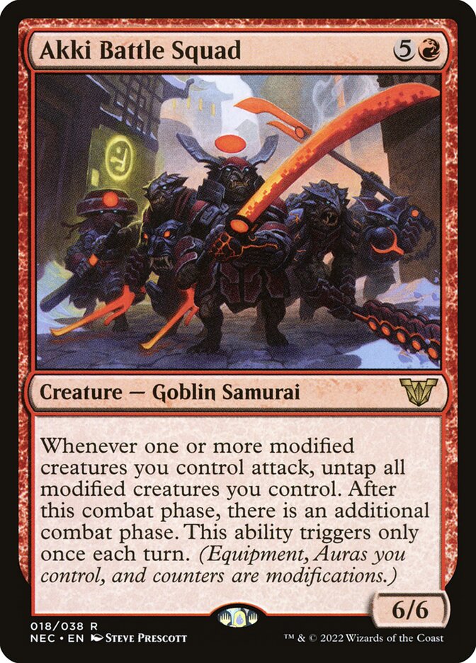 Akki Battle Squad 18 (Commander: Kamigawa: Neon Dynasty)  | Good Games Adelaide SA