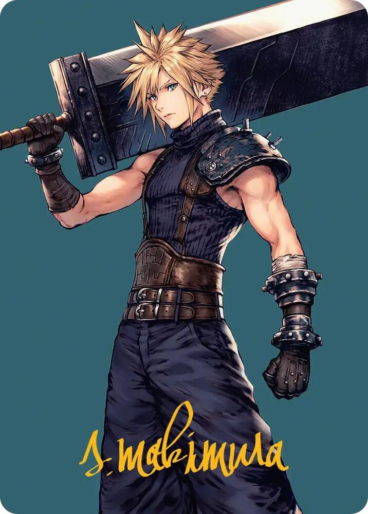 Cloud Ex SOLDIER Art Card Gold Stamped Signature 50 (Art Series: FINAL FANTASY)  | Good Games Adelaide SA