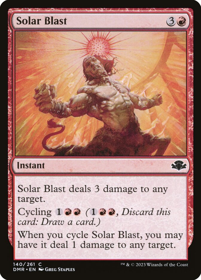 Solar Blast 140 (Dominaria Remastered)  - Foil | Good Games Adelaide SA