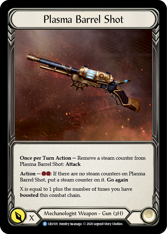 Plasma Barrel Shot [CRU101] 1st Edition Cold Foil | Good Games Adelaide SA