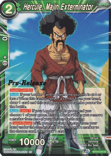Hercule, Majin Exterminator (BT14-075) [Cross Spirits Prerelease Promos] | Good Games Adelaide SA