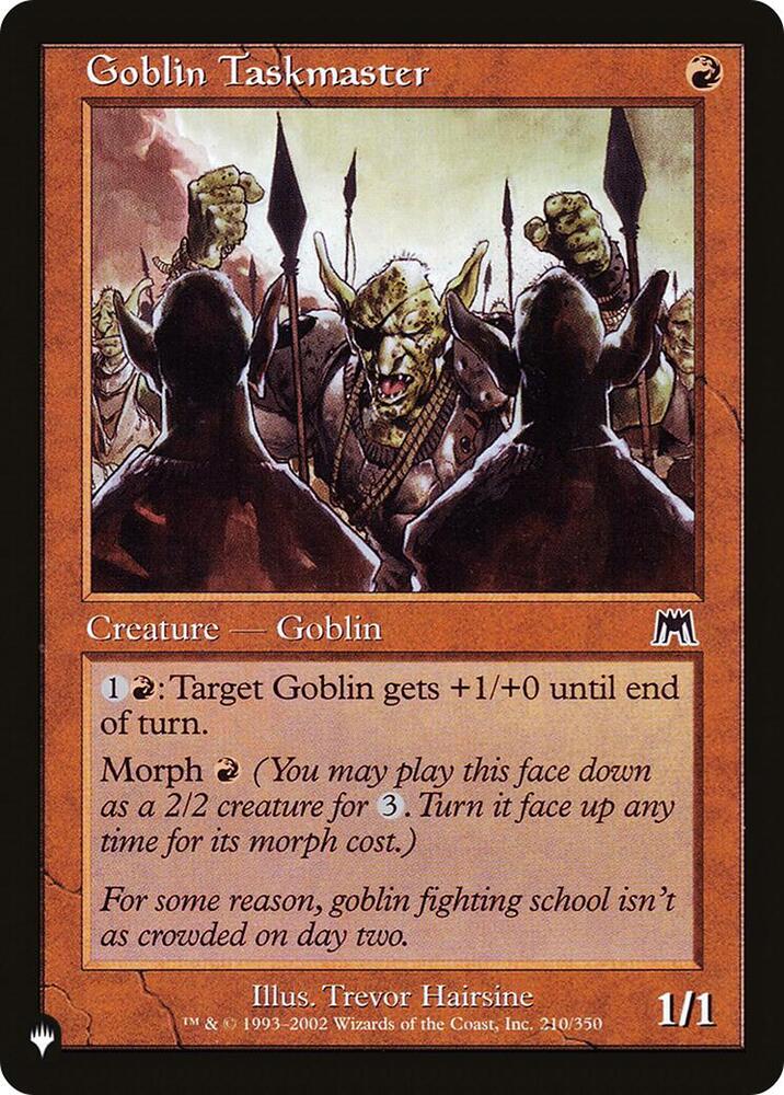 Goblin Taskmaster 210/350 (The List Reprints)  | Good Games Adelaide SA