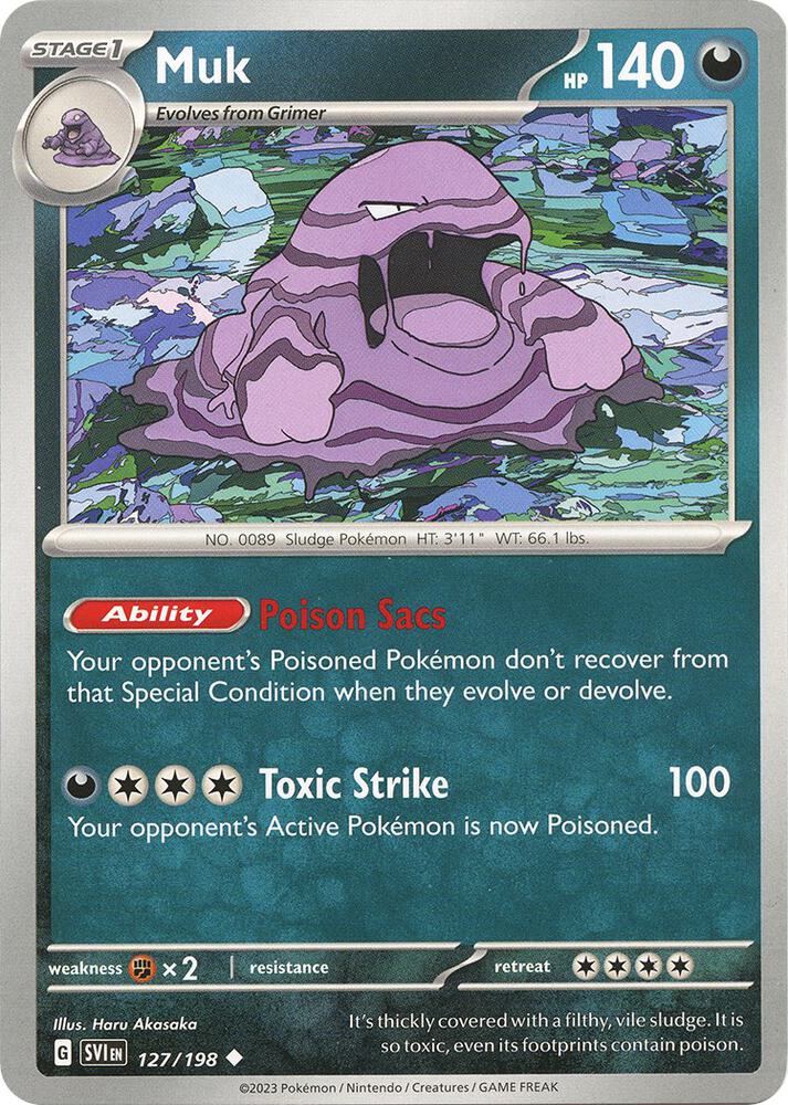 Muk 127/198 (SV01: Scarlet & Violet Base Set)  | Good Games Adelaide SA