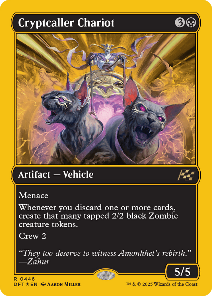 Cryptcaller Chariot (First-Place Foil) [Aetherdrift] | Good Games Adelaide SA