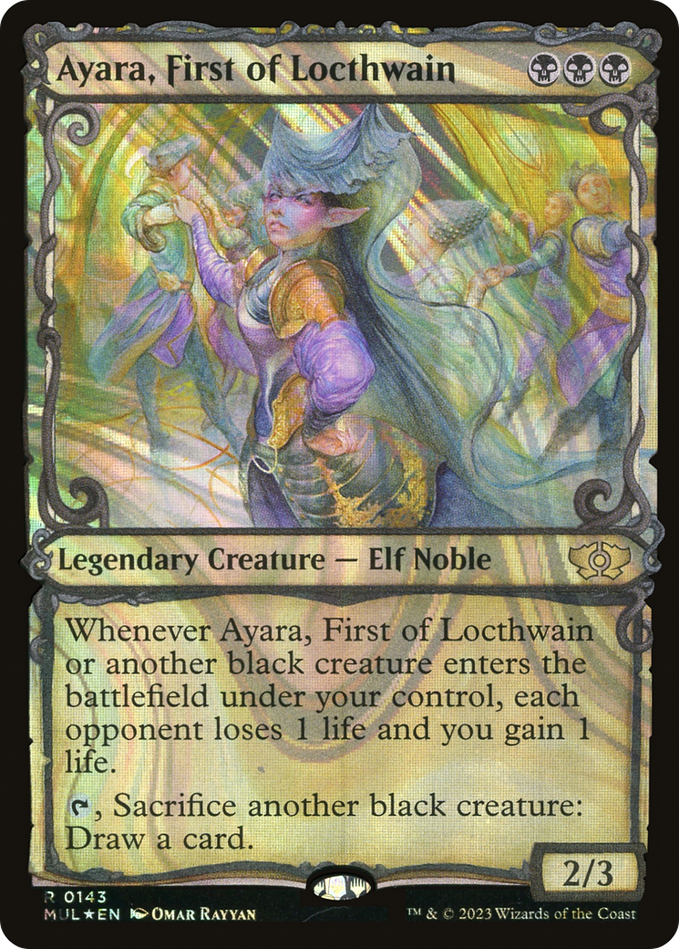 Ayara, First of Locthwain (Halo Foil) [Multiverse Legends] | Good Games Adelaide SA