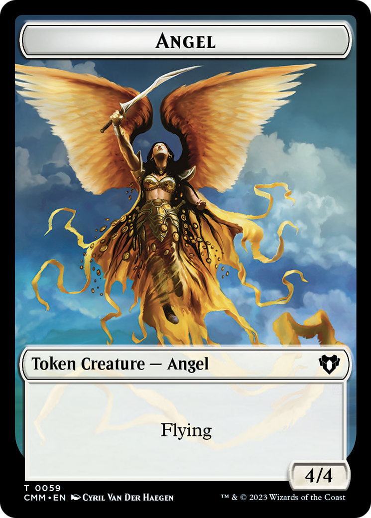 Copy (54) // Angel Double-Sided Token [Commander Masters Tokens] | Good Games Adelaide SA
