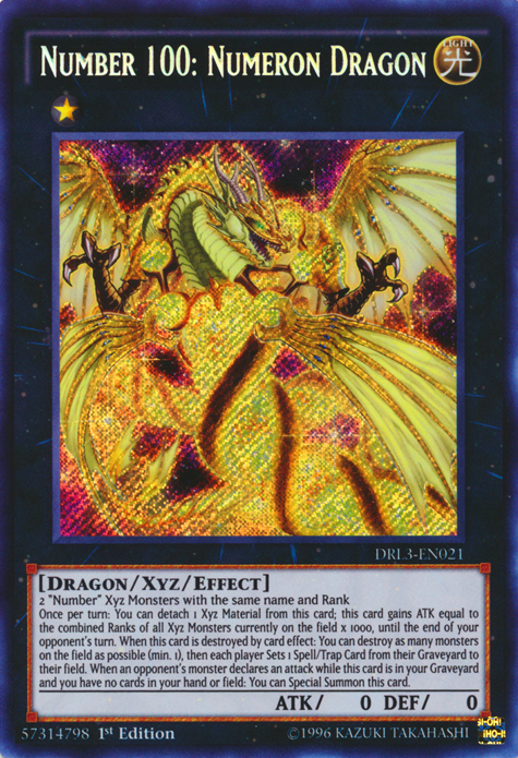 Number 100: Numeron Dragon [DRL3-EN021] Secret Rare | Good Games Adelaide SA