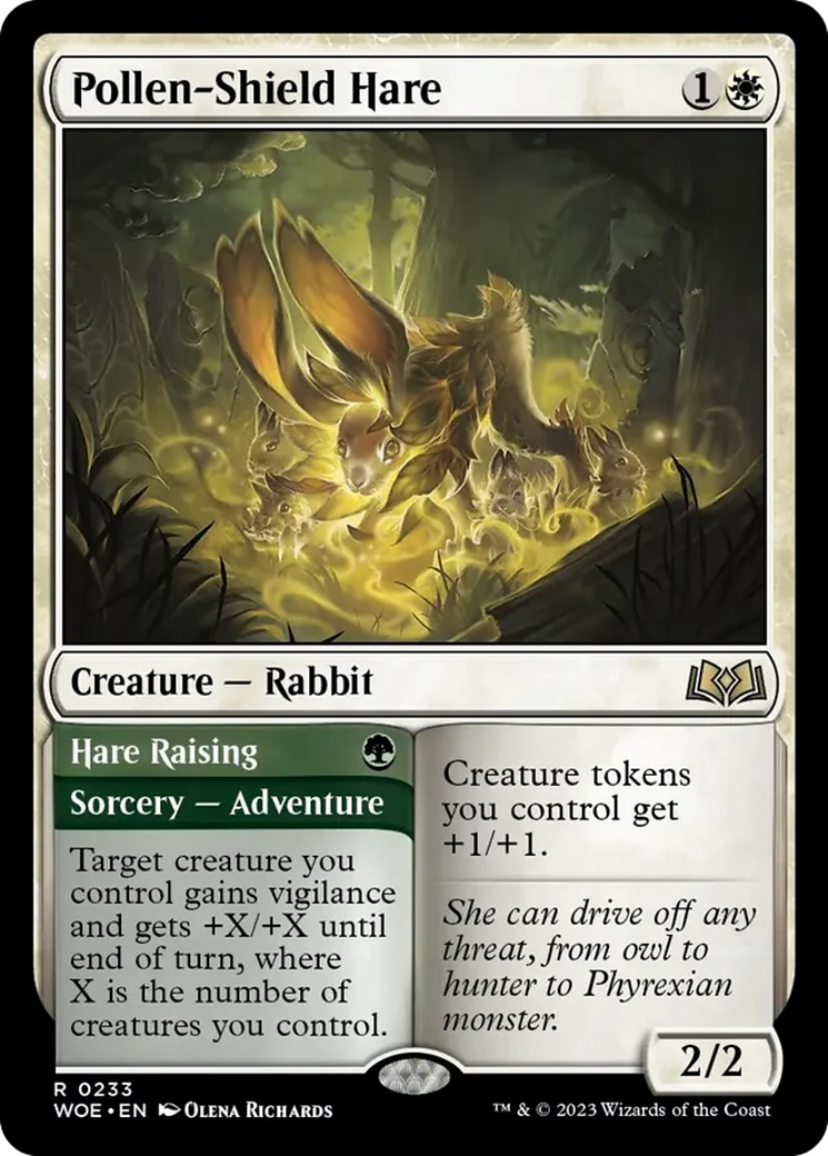 Pollen-Shield Hare // Hare Rising [Wilds of Eldraine] | Good Games Adelaide SA