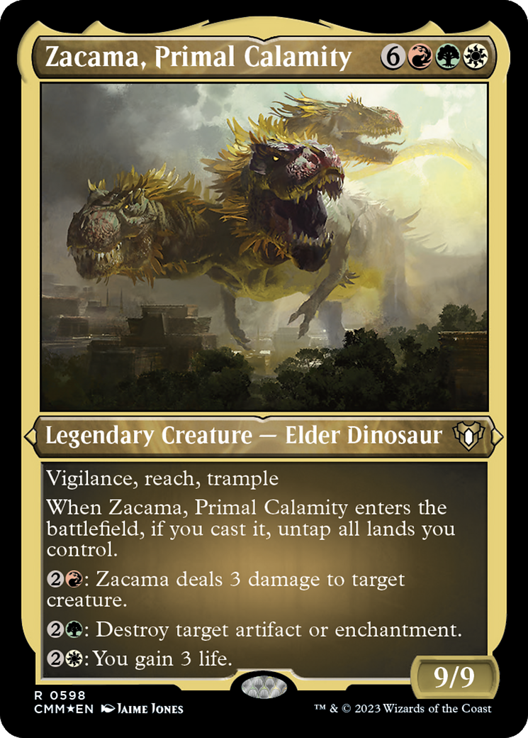 Zacama, Primal Calamity (Foil Etched) [Commander Masters] | Good Games Adelaide SA