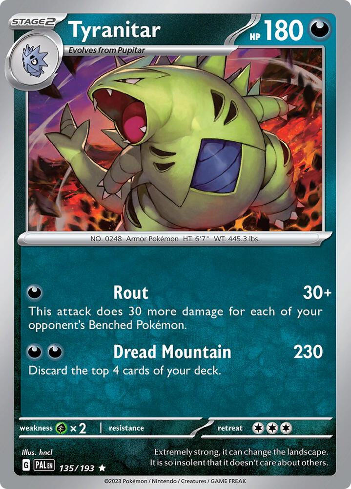 Tyranitar 135/193 (SV02: Paldea Evolved)  - Holofoil | Good Games Adelaide SA