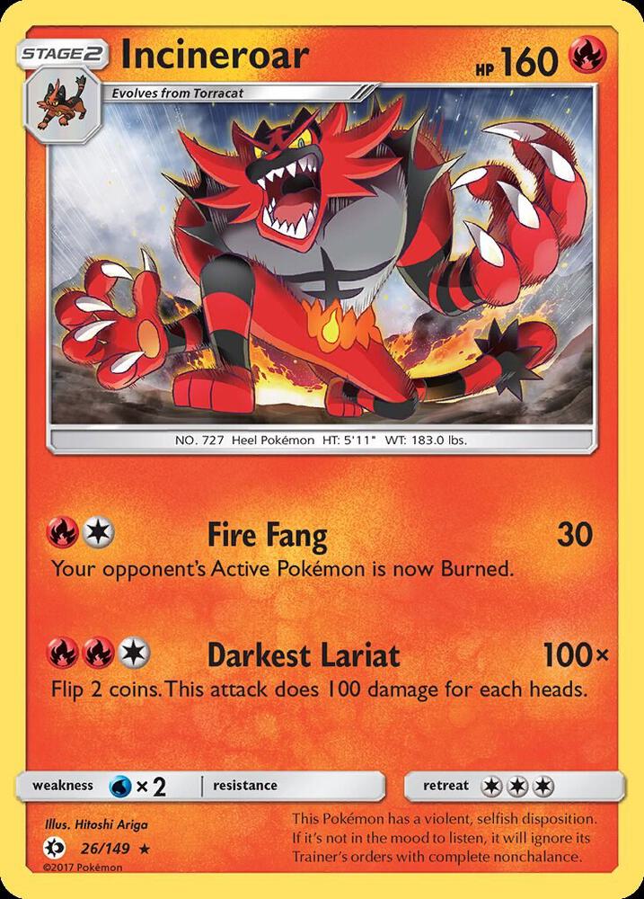 Incineroar 26/149 (SM Base Set)  | Good Games Adelaide SA