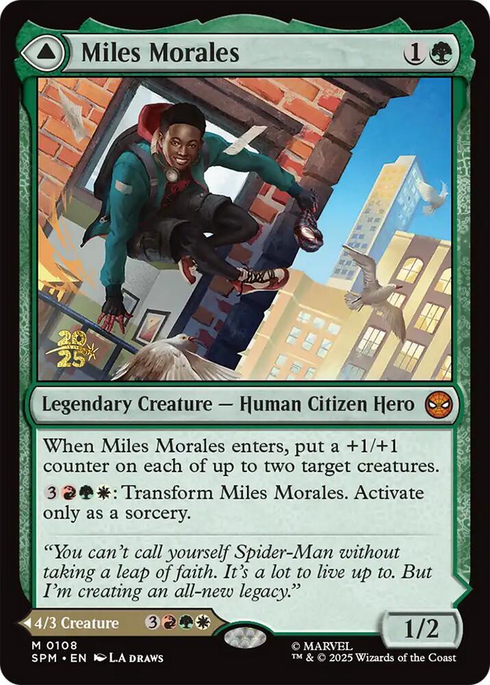 Miles Morales 108 (Prerelease Cards)  - Foil | Good Games Adelaide SA