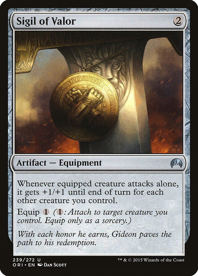 Sigil of Valor 239 (Magic Origins)  - Foil | Good Games Adelaide SA