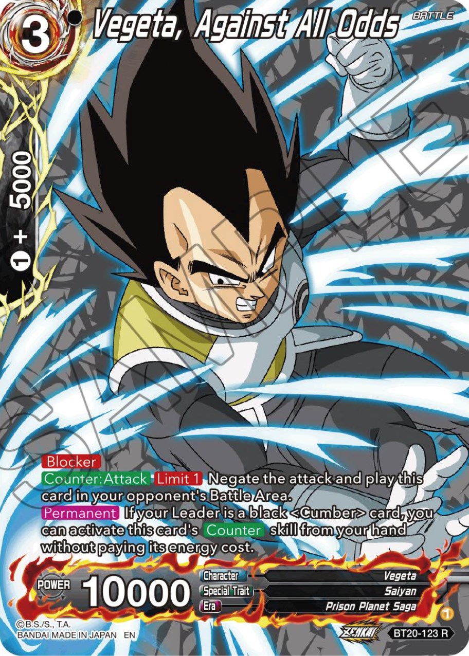 Vegeta, Against All Odds (Silver Foil) (BT20-123) [Power Absorbed] | Good Games Adelaide SA