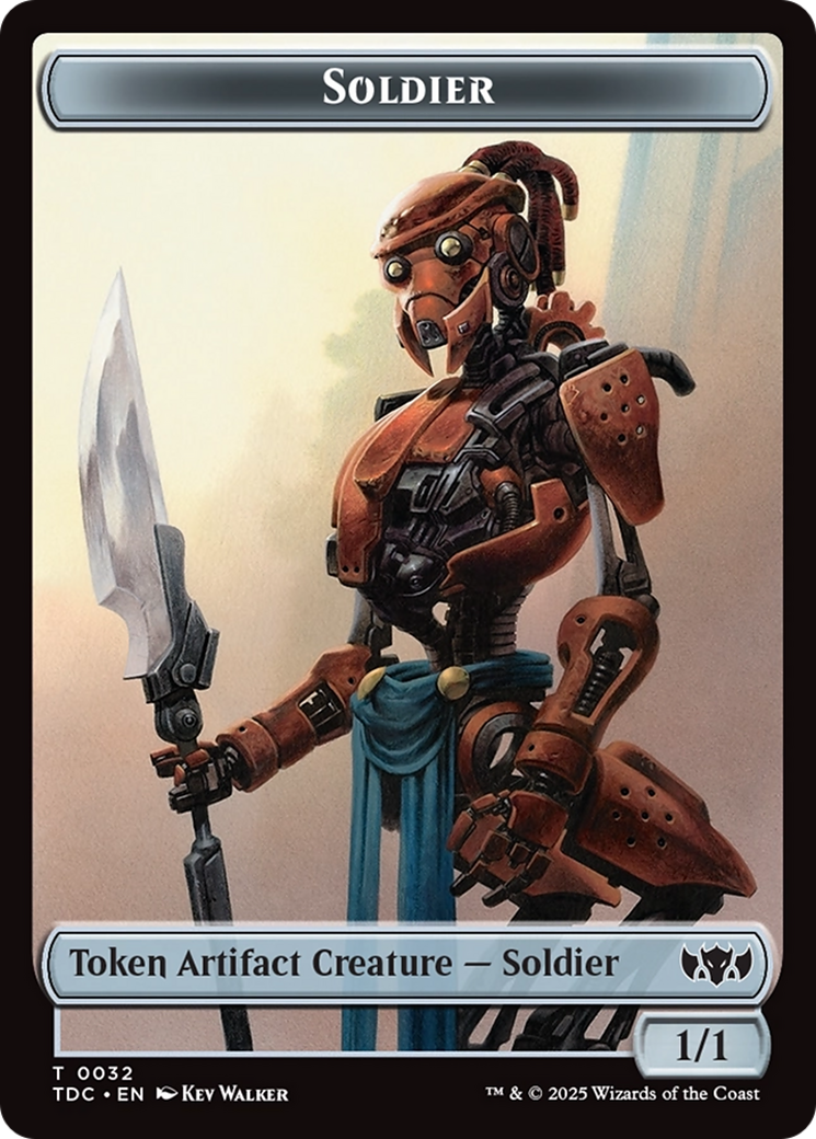 Solider (0032) // Copy Double-Sided Token [Tarkir: Dragonstorm Commander Tokens] | Good Games Adelaide SA